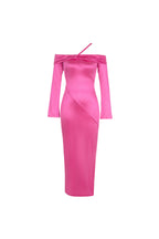 Flowering Girl Women Stain Split Maxi Dress In Pink