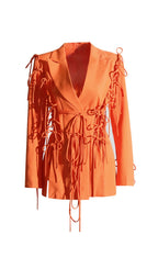 Flowering Girl Women Bowknots Blazer