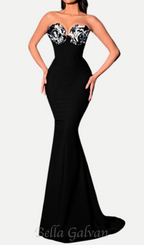 Flowering Girl Women eudora 3d flower off-shoulder maxi dress in black