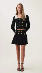Flowering Girl Women Hermine contrast-color jacket & skirt matching set