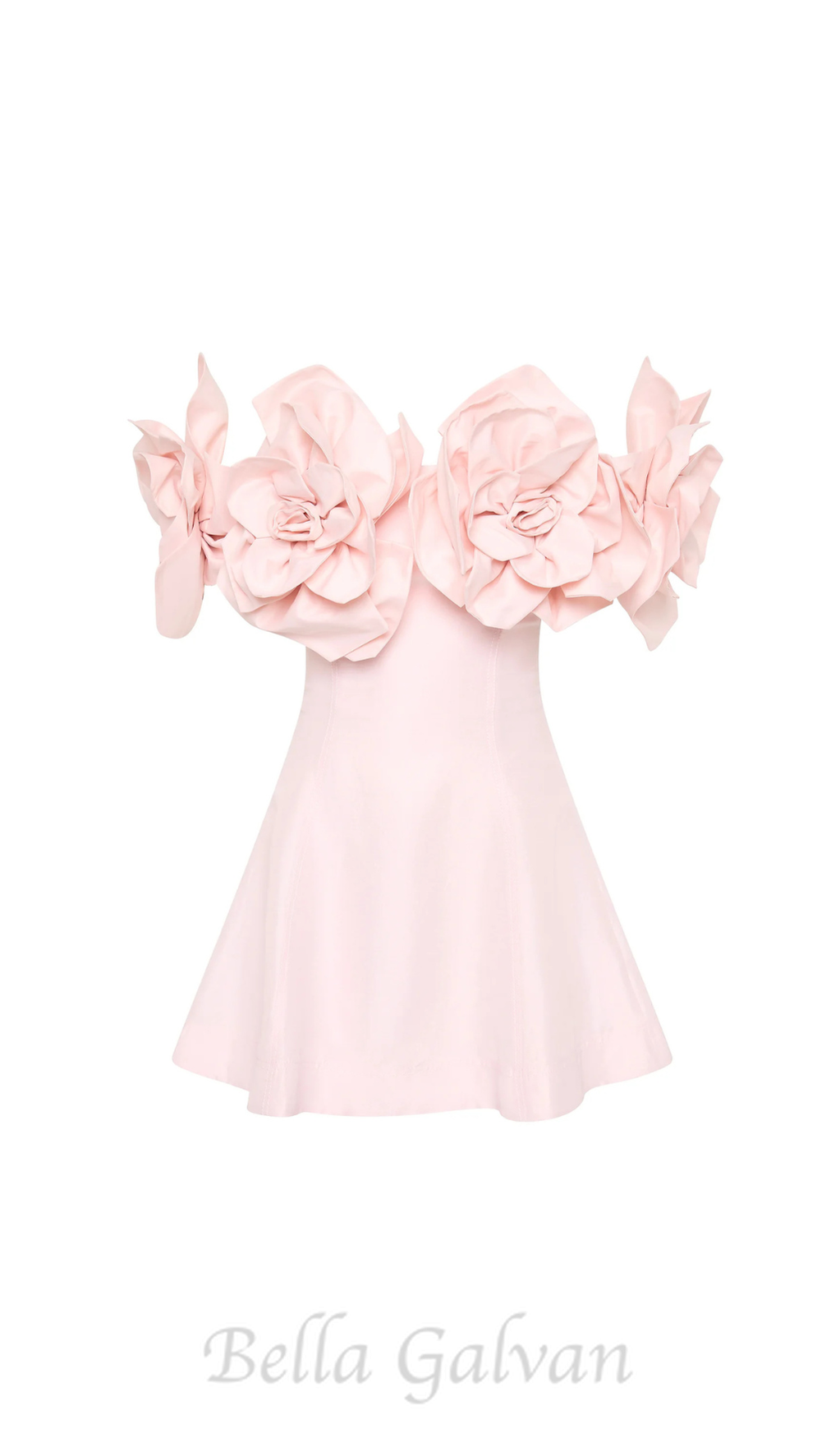 Flowering Girl Women Etta flower strapless mini dress in pink