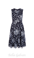 Flowering Girl Women Lilith Floral midi Dress in Navy