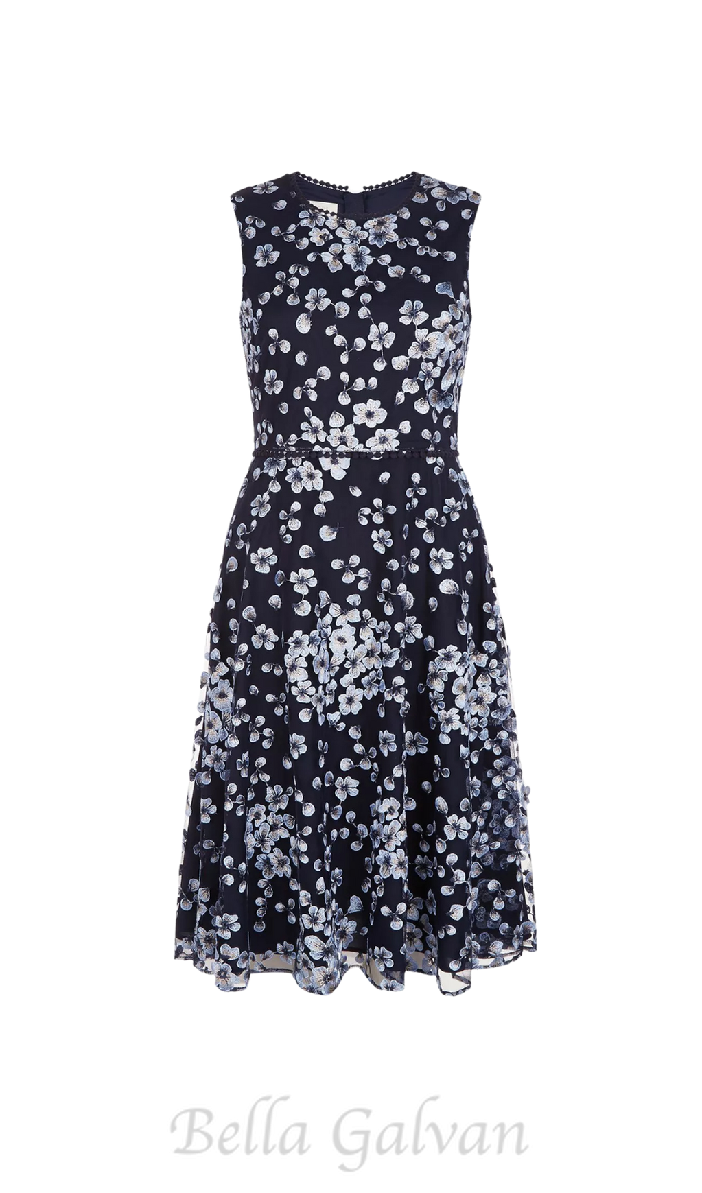 Flowering Girl Women Lilith Floral midi Dress in Navy