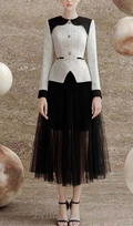 Flowering Girl Women mandy two-tone pleated tulle suit