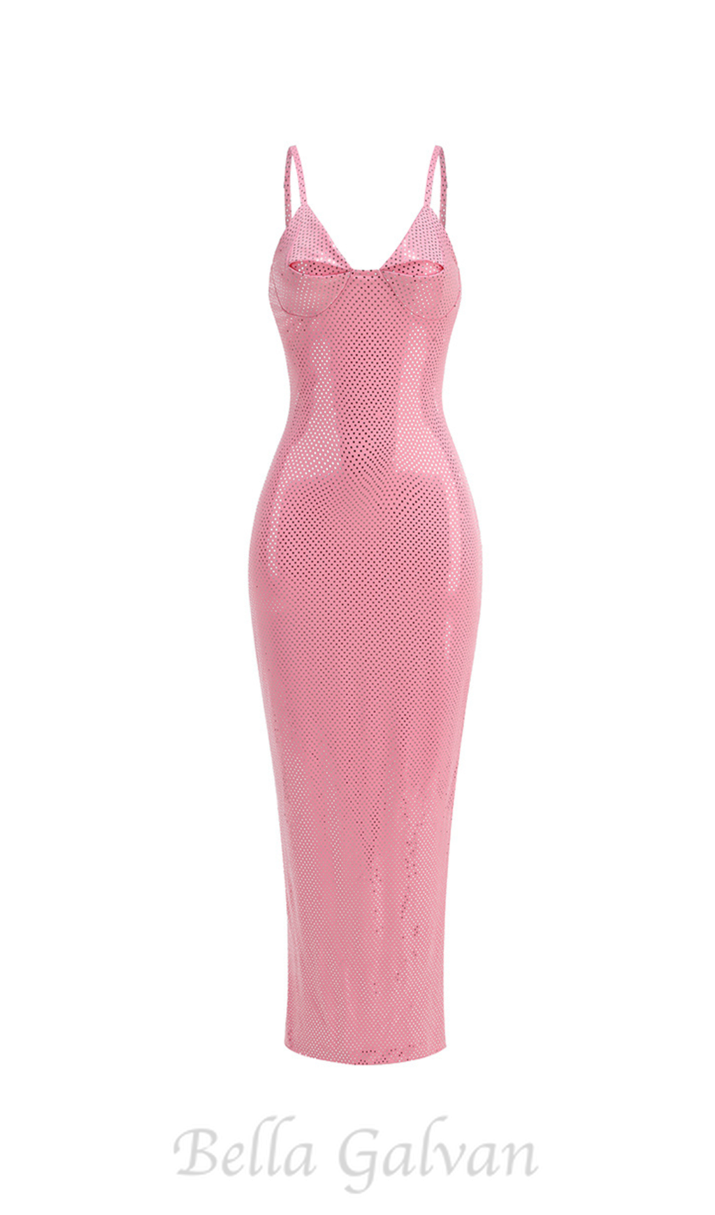 Flowering Girl Women Brook crystal-embellished sleeveless maxi dress in rose pink