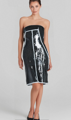 Flowering Girl Women Gisèle sequin-embellished bandeau mini dress