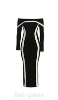 Flowering Girl Women Black Janet Off Shoulder Maxi Dress