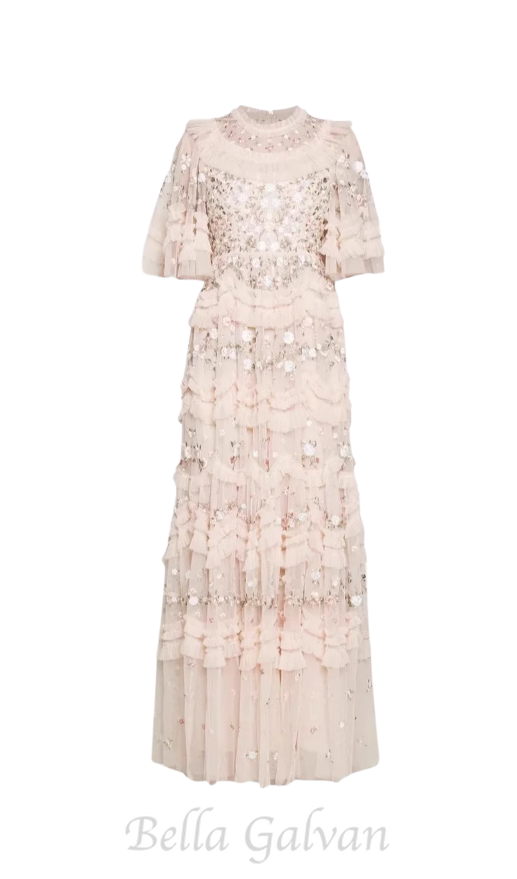 Flowering Girl Women lalabelle tulle floral gown in apricot