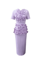 Flowering Girl Women trista Flower Two-Piece Set in purple