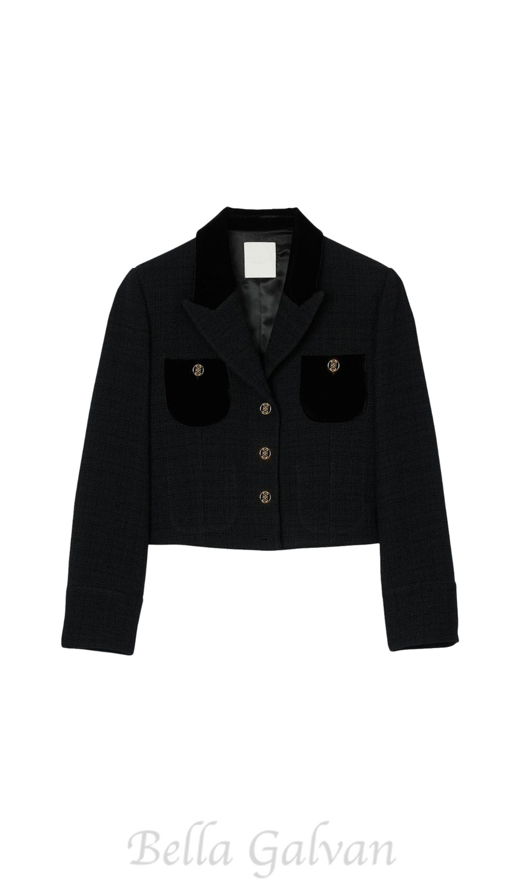 Flowering Girl Women Vic Cropped Blazer in black