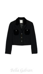 Flowering Girl Women Vic Cropped Blazer in black