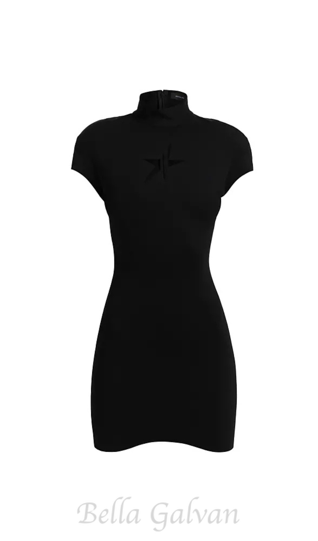 Flowering Girl Women Star Cut-Out bodycon Mini dress in black