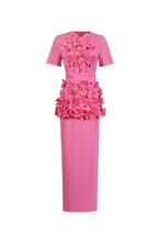 Flowering Girl Women trista Flower Two-Piece Set in pink