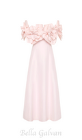 Flowering Girl Women Etta flower strapless midi dress in pink