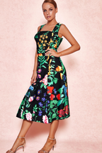 Flowering Girl Women Flower Print Two Pieces Set
