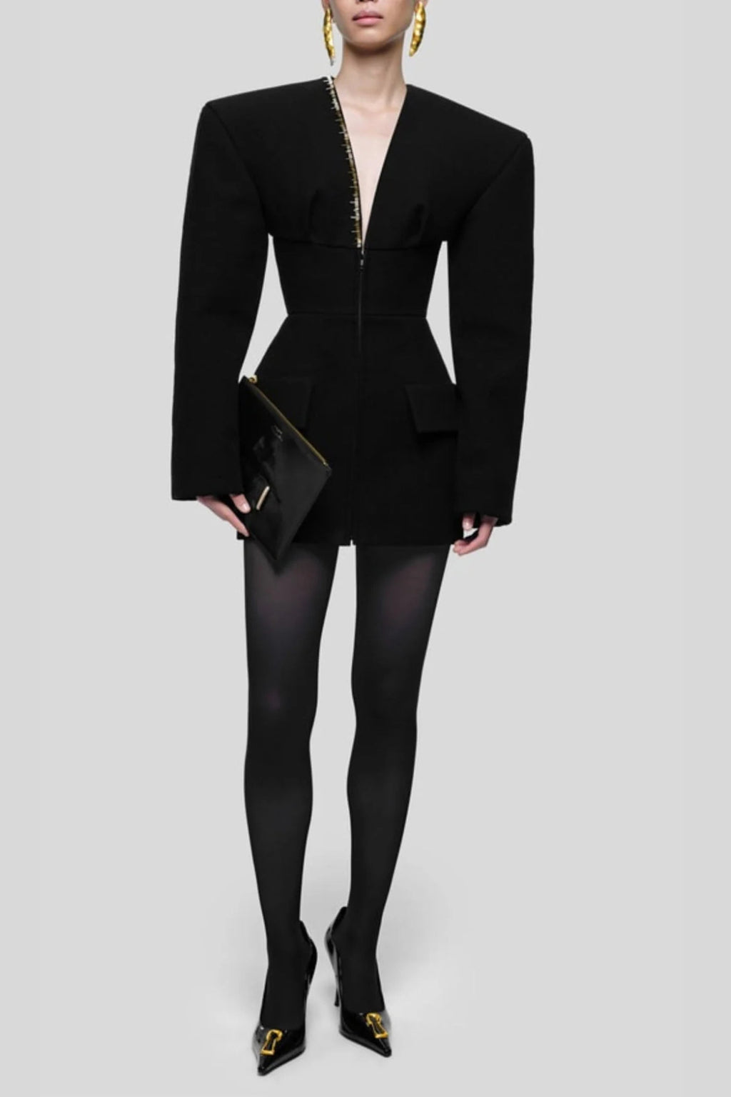 Flowering Girl Women Hourglass Measuring Tape Jacket