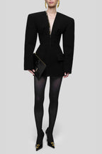 Flowering Girl Women Hourglass Measuring Tape Jacket