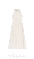 Flowering Girl Women Coralie Heart Lace Midi Dress in white