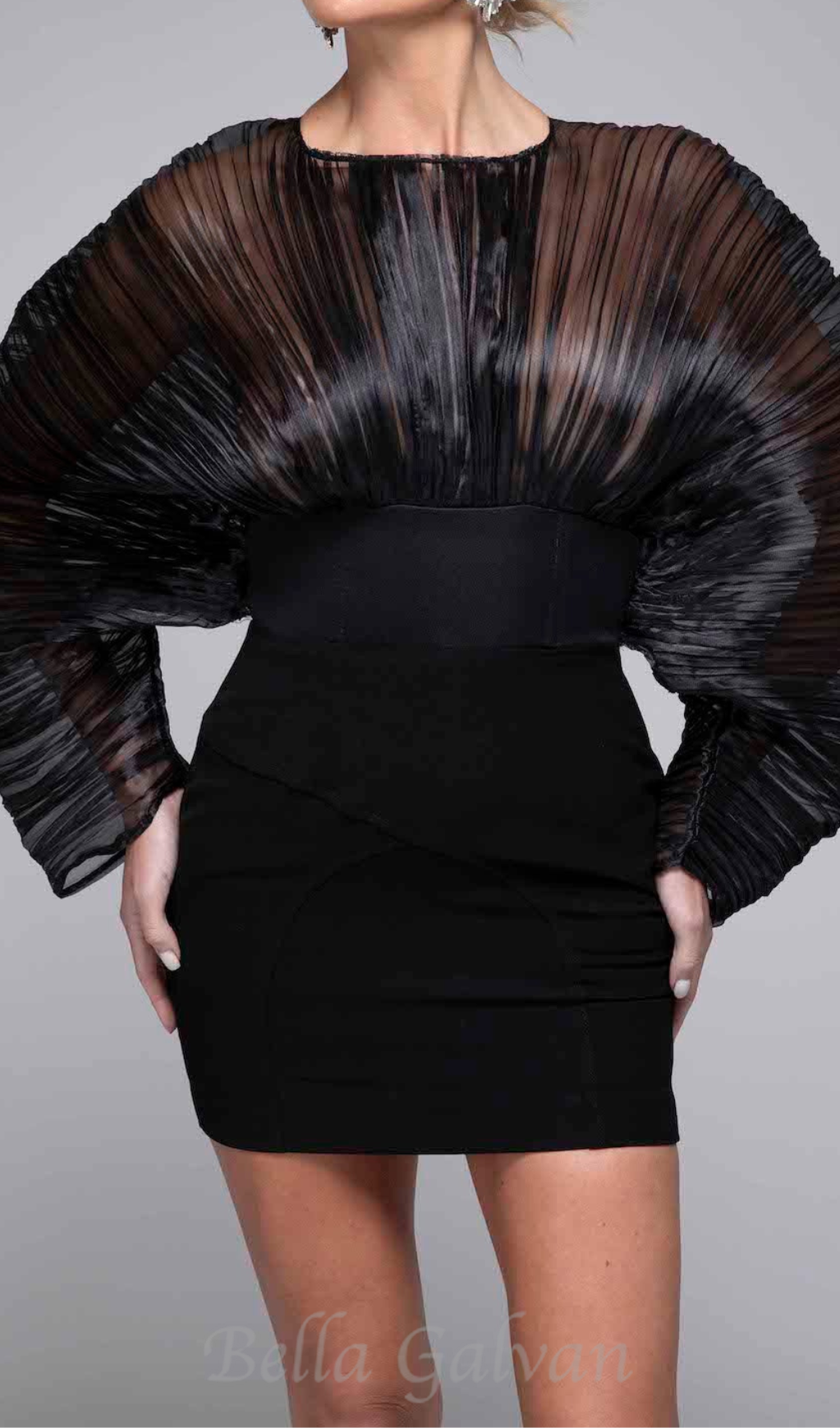 Flowering Girl Women alisa mushroom corset dress in black