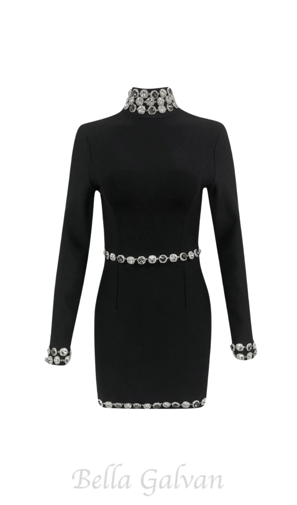 Flowering Girl Women Einar Diamante Embellished Bandage Mini Dress