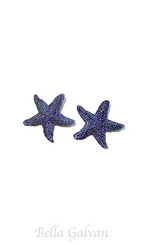 Flowering Girl Women starfish diamond earrings