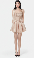 Flowering Girl Women Axelle pleated crystal embellished mini dress