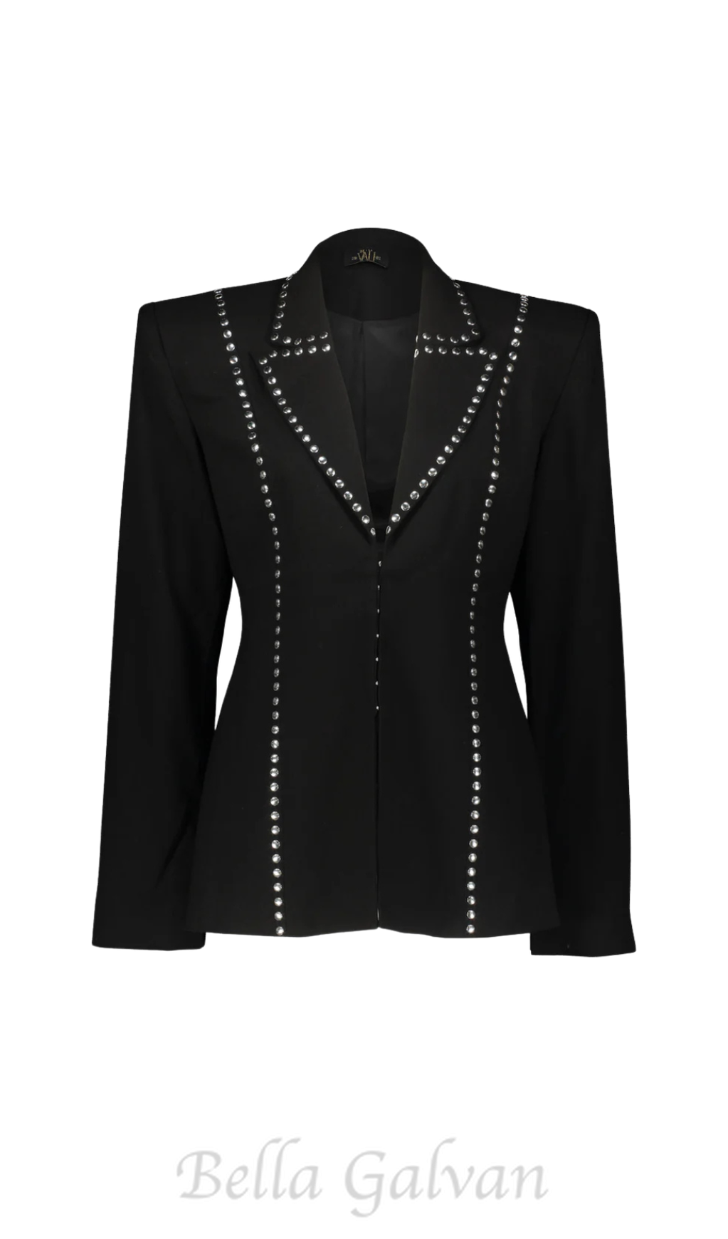 Flowering Girl Women DEBORAH BLACK SCARF-DETAILED WOOL CREPE BLAZER SET