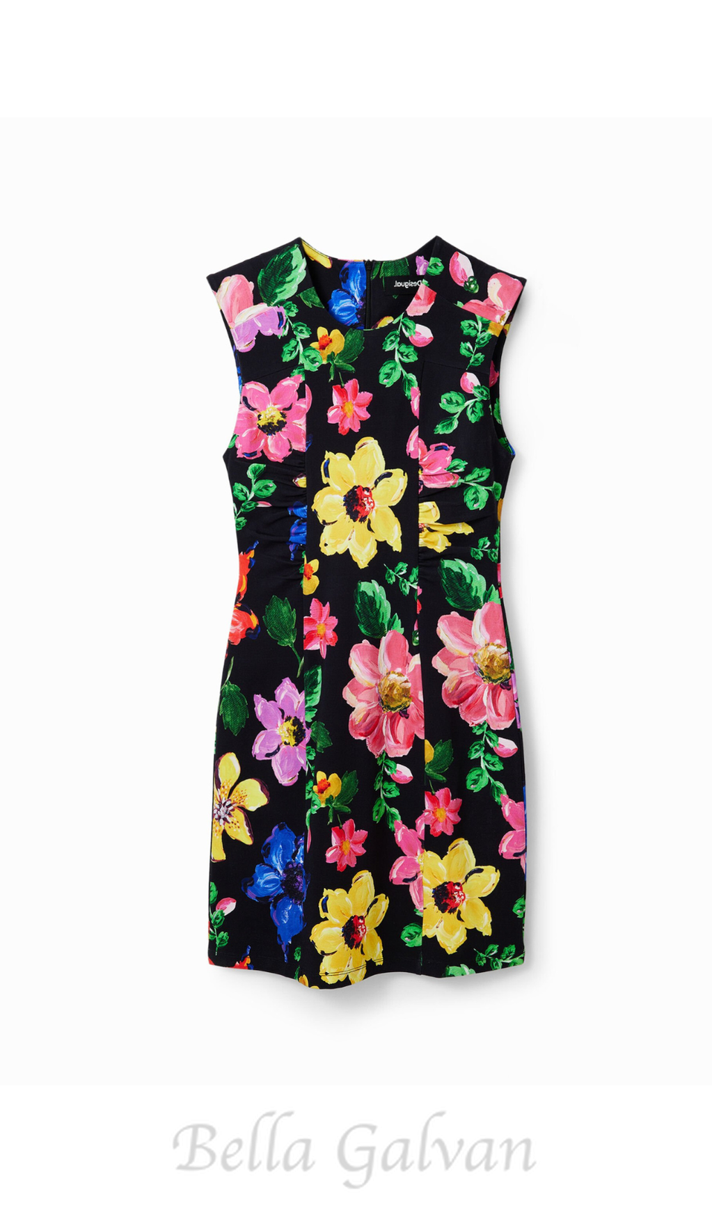 Flowering Girl Women multicolor sleeveless floral mini dress
