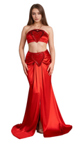 Flowering Girl Women antonia Mesi Halter Neck Heart Embellished 2 Piece Set