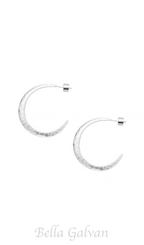 Flowering Girl Women Needle Earrings in silver