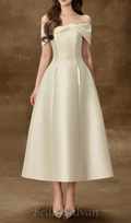 Flowering Girl Women hebera a-line off-shoulder midi dress in cream