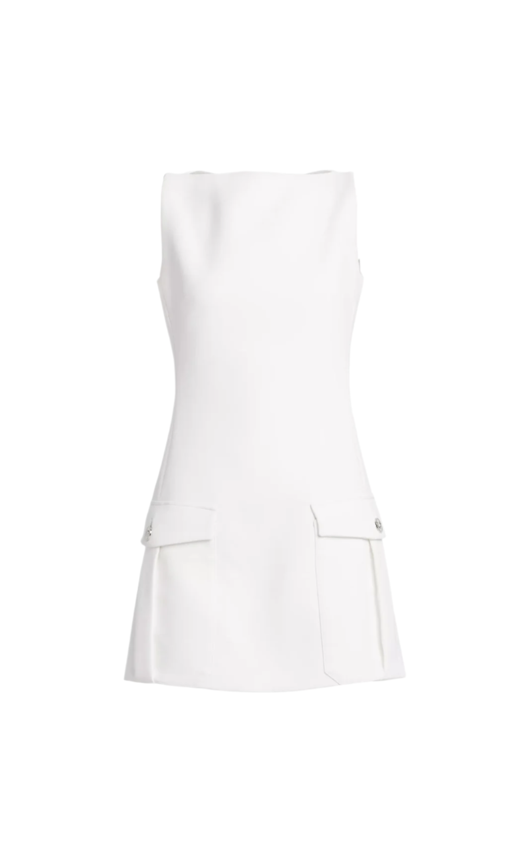 Flowering Girl Women Stretch Crepe Strapless Mini dress in white