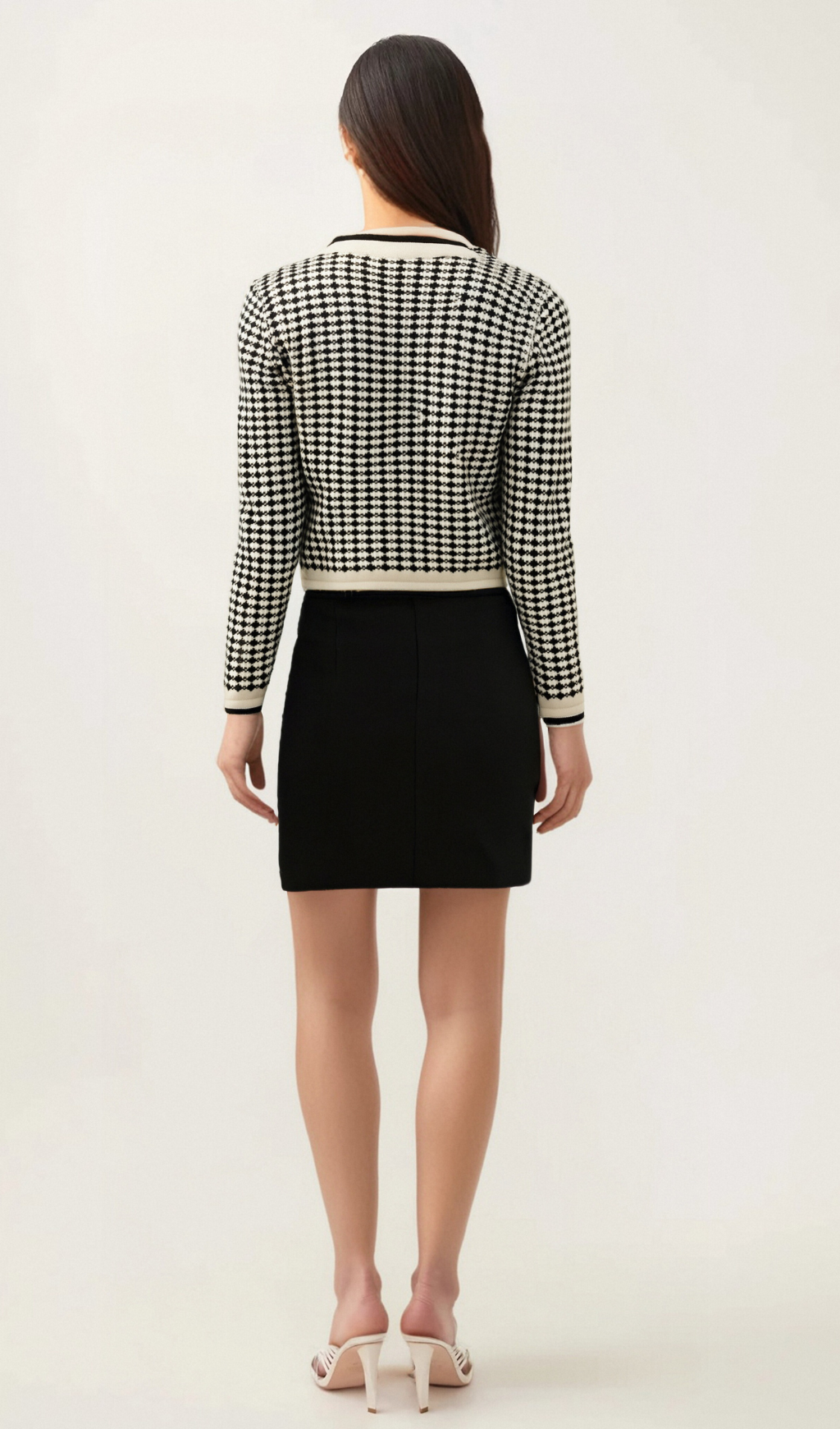 Flowering Girl Women Orlane checked bow-embellished cardigan