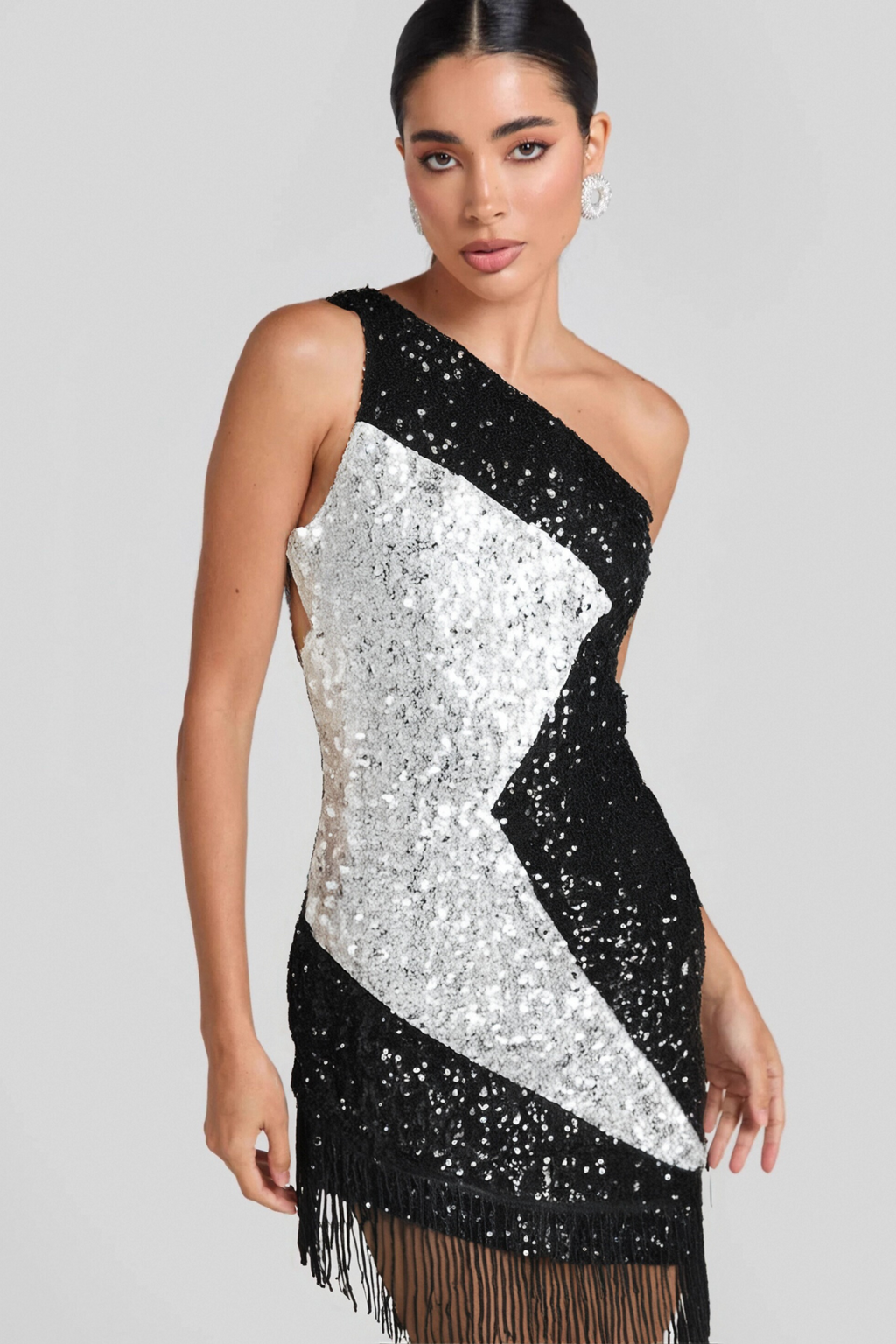 Flowering Girl Women Aglaia One Shoulder Sequin Dress