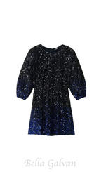 Flowering Girl Women gradient sequin mini dress