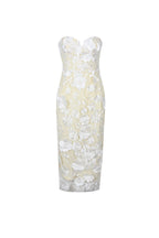 Flowering Girl Women Strapless Jasmine Midi Dress