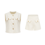 Flowering Girl Women Raphaëlle Knitted Vest & Shorts Matching Set