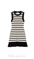 Flowering Girl Women striped knit mini dress