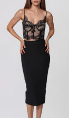 Peylor Spaghetti Lace Top