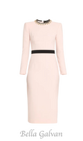 Flowering Girl Women diamond-embellished sheath maxi dress in pink