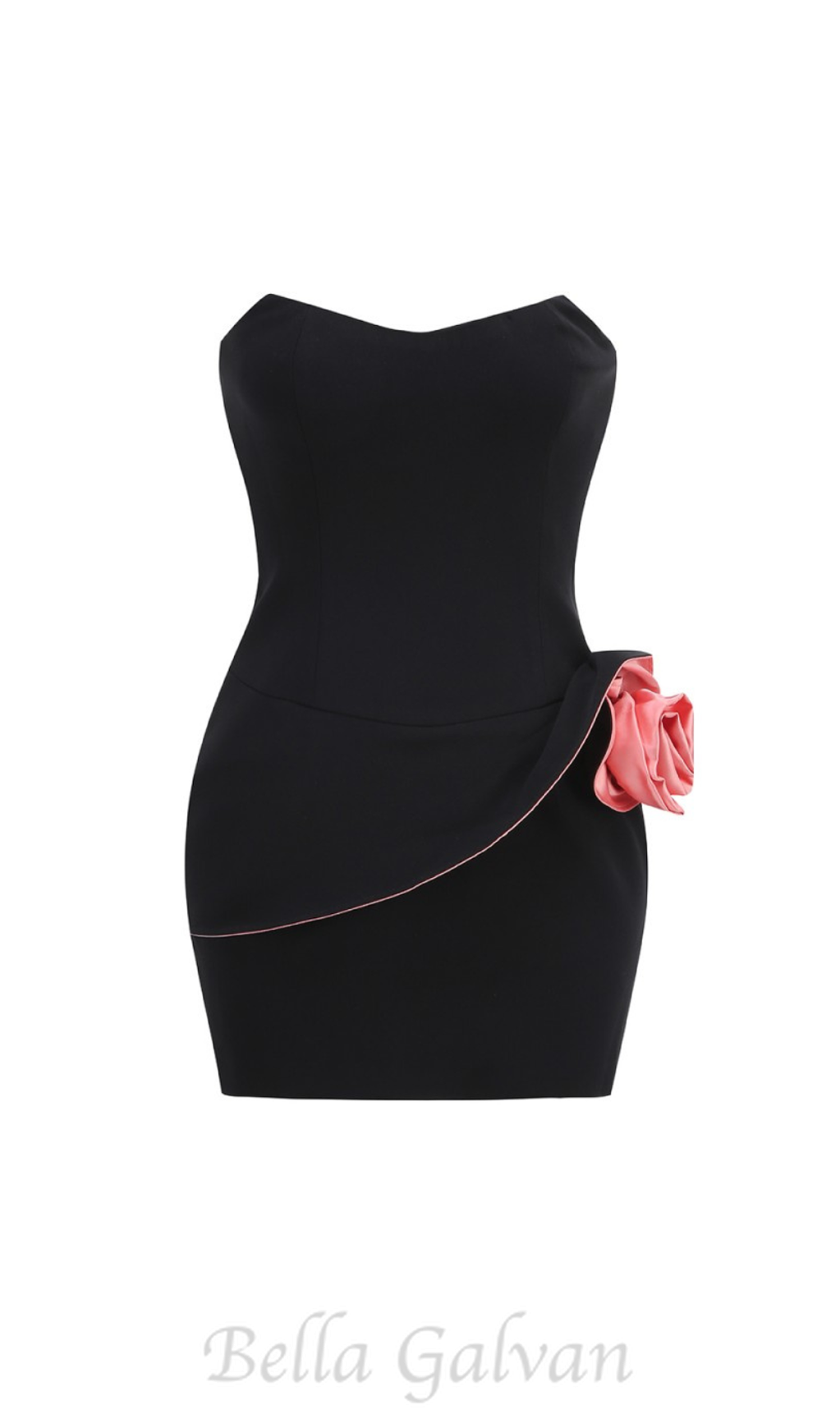 Flowering Girl Women caroline rosette-detailed mini dress in black
