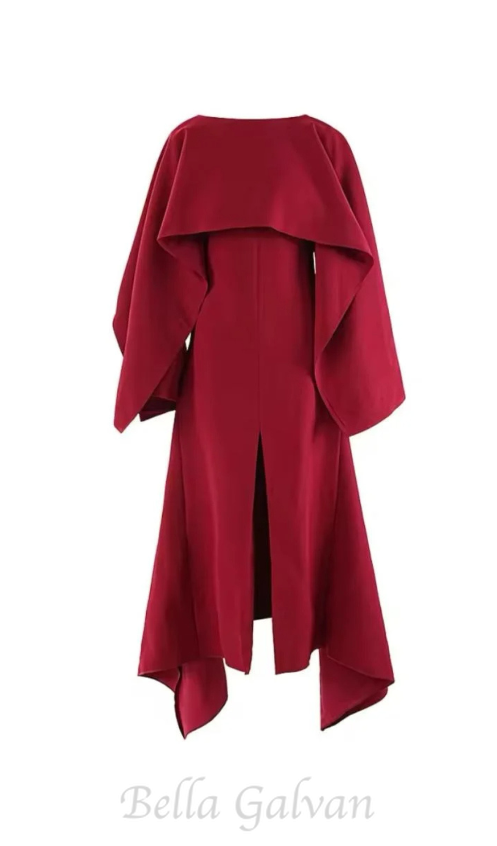 Flowering Girl Women zenobia shawl slit maxi dress in red