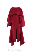 Flowering Girl Women zenobia shawl slit maxi dress in red