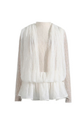 Flowering Girl Women Chaylee Semi-sheer Lace Ruffle Mini Dress