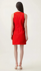 Flowering Girl Women Ronnie red sleeveless bow mini dress