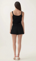 Flowering Girl Women Nalini black faux-flower top