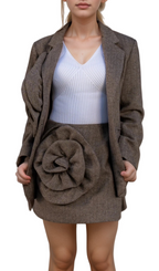 Flowering Girl Women HERRINGBONE TWO PIECE FLOWER SET