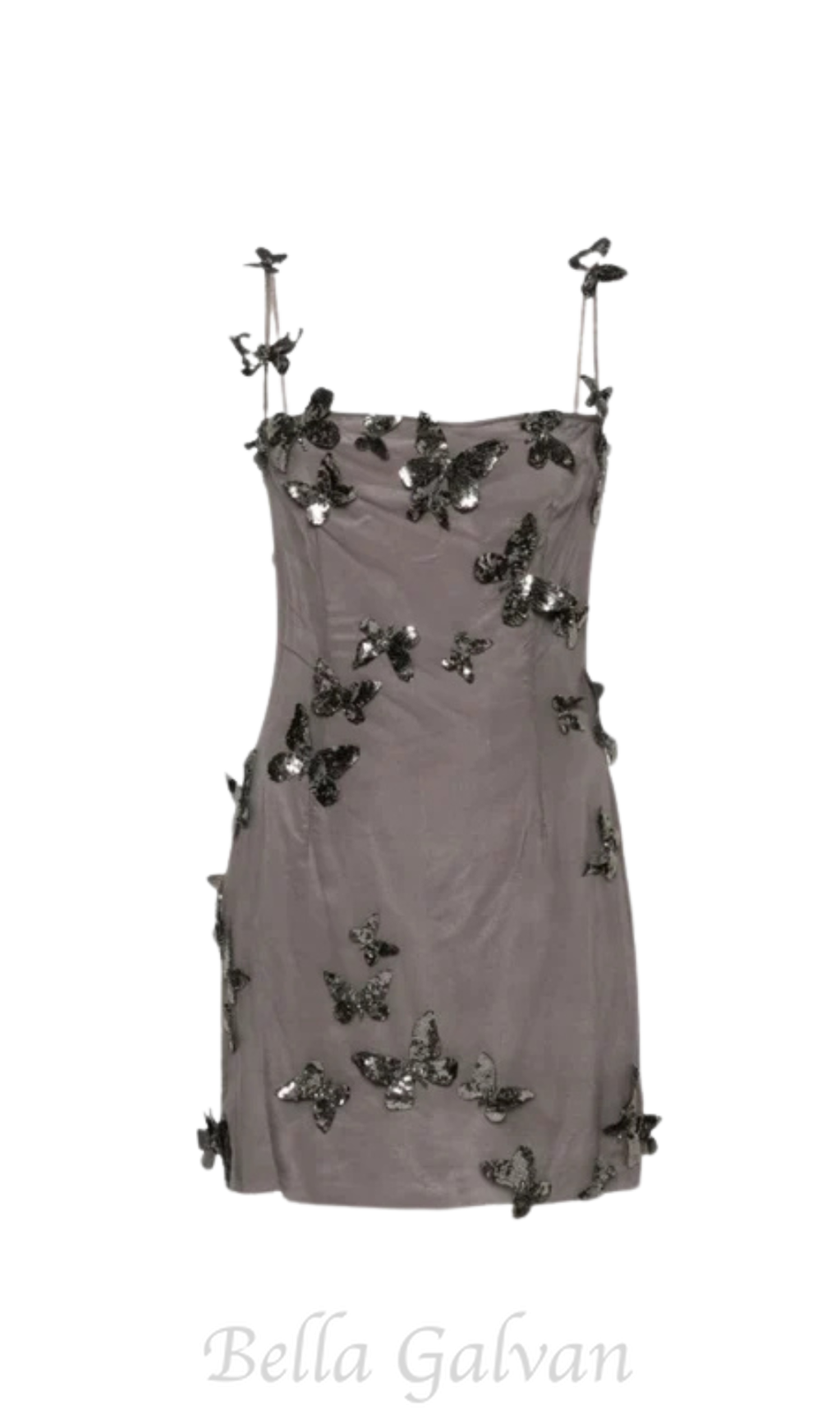 Flowering Girl Women Aldis Butterfly Spaghetti Mini Dress