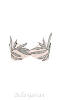 Flowering Girl Women Vieby Leaf Crystal Bralette in Apricot