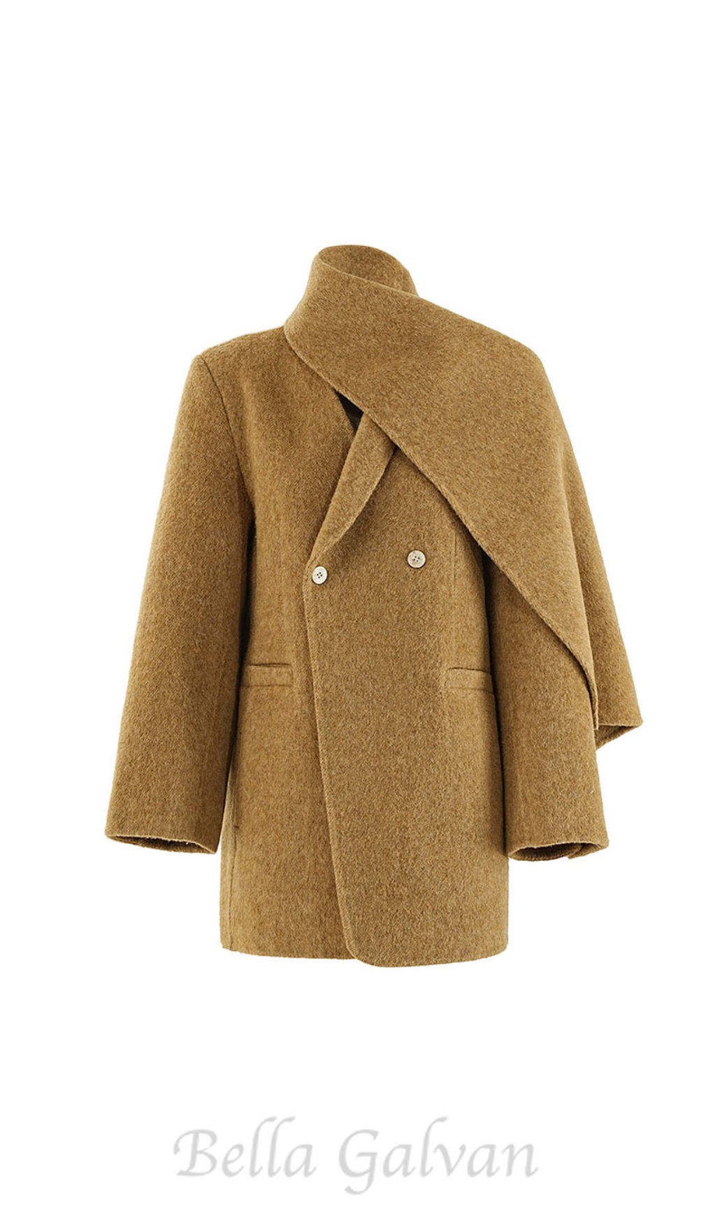 Flowering Girl Women kahki Woolen coat